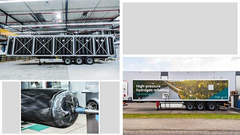Hydrogen Cylinders, Distribution Module, and Mobile Hydrogen Refueler