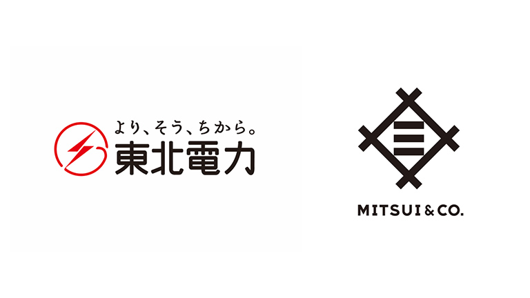 東北電力、三井物産ロゴ